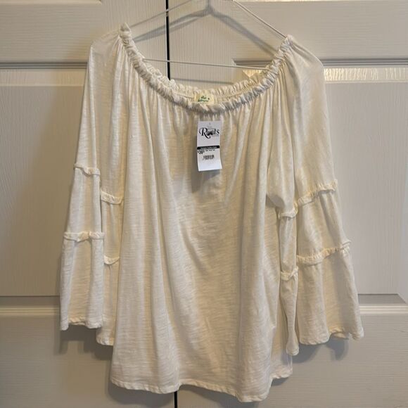 Blue Buttercup Katie Tiered Top - M - NWT - Picture 2 of 10